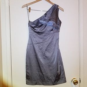 Gray One Shoulder Dress